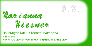 marianna wiesner business card